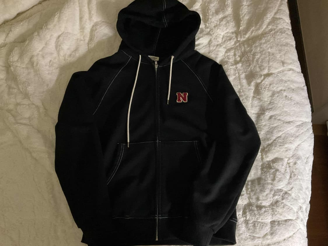 DW N로고 후드집업-블랙 상품이미지1