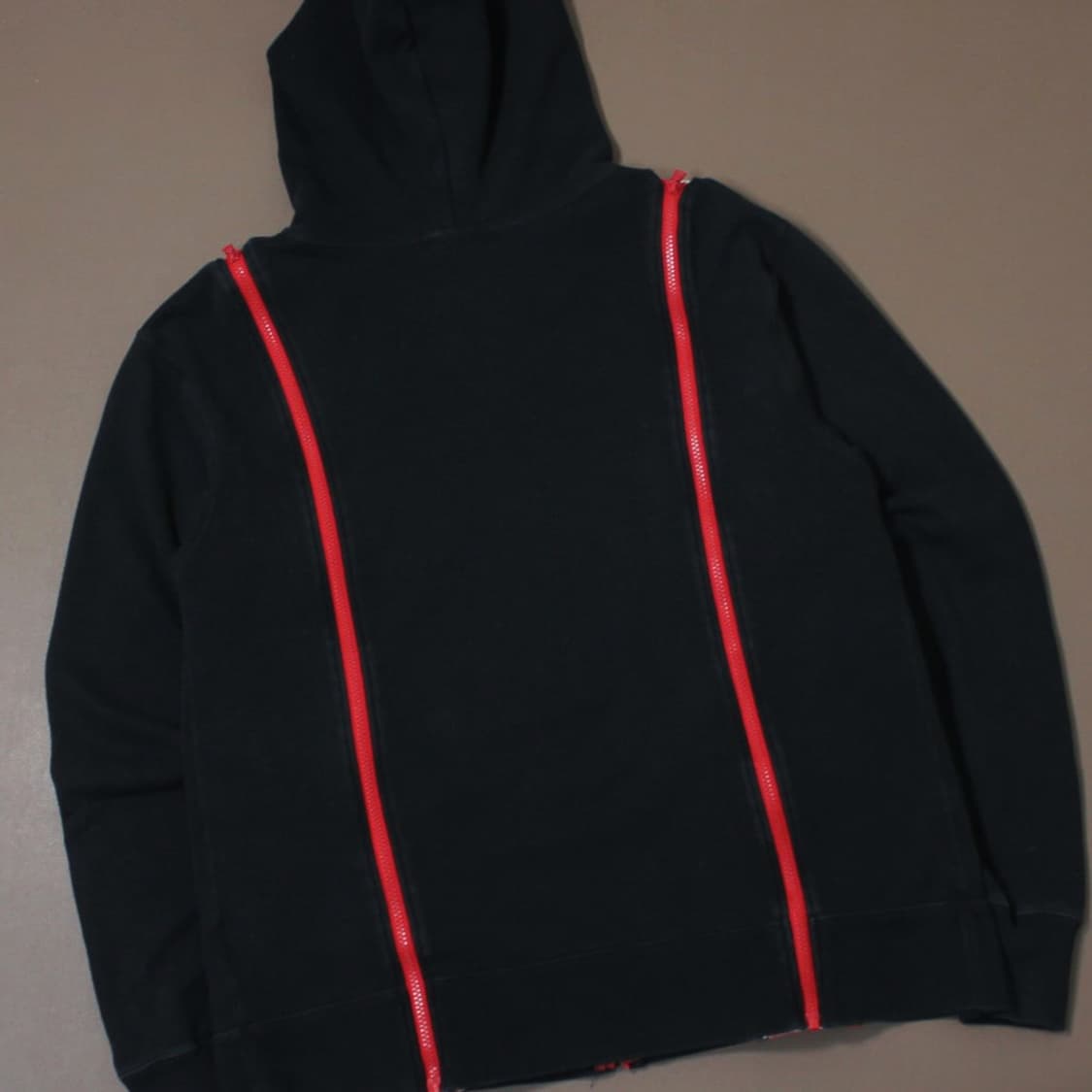 Bape 베이프 더블 샤크 풀집업 후드 블랙 레드 상품이미지2