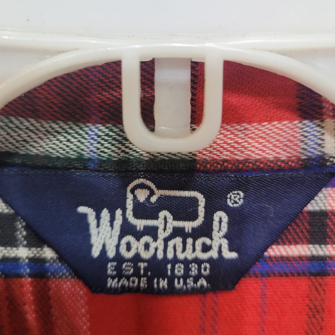 Woolrich 빈티지 1980s USA 체크 플란넬 셔츠 상품이미지4