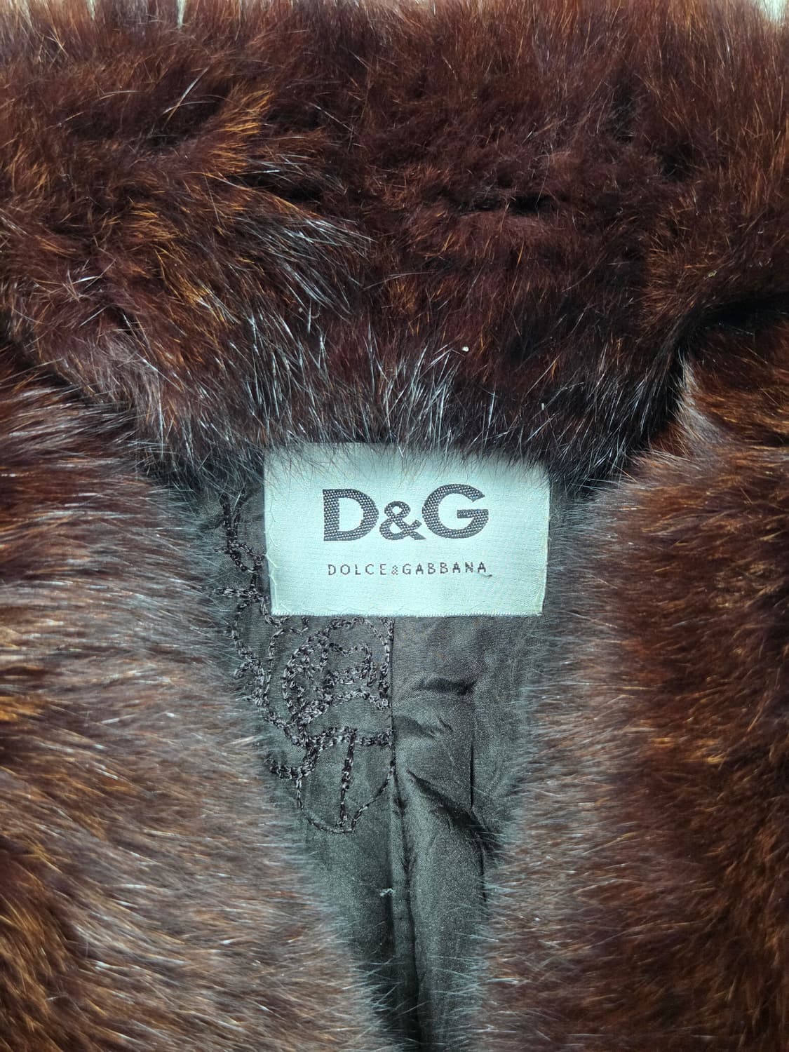 [D&G 돌체앤가바나] 퍼 카라 슬림핏 레더 자켓 | W00047 상품이미지3