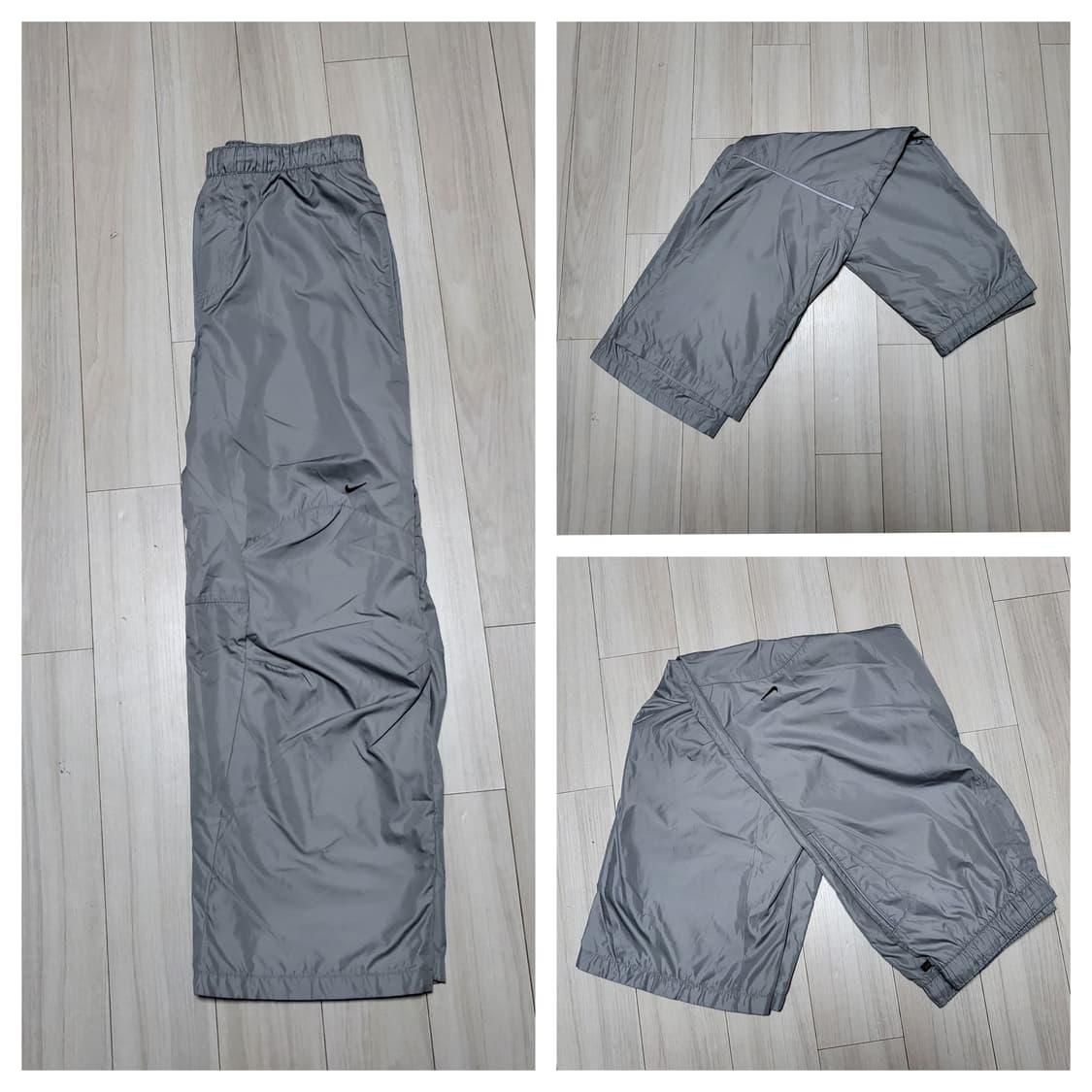 (S 55) y2k 나이키 올드스쿨 우븐팬츠 실버그레이 nike 트랙팬츠 상품이미지8