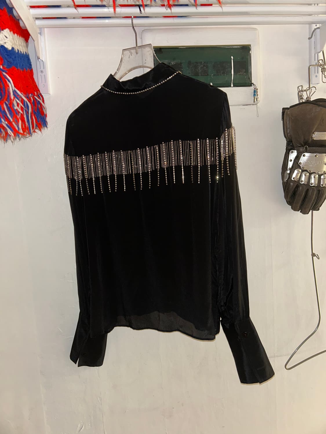 Vintage Silk Pearl-Fringe Western Shirts 상품이미지7
