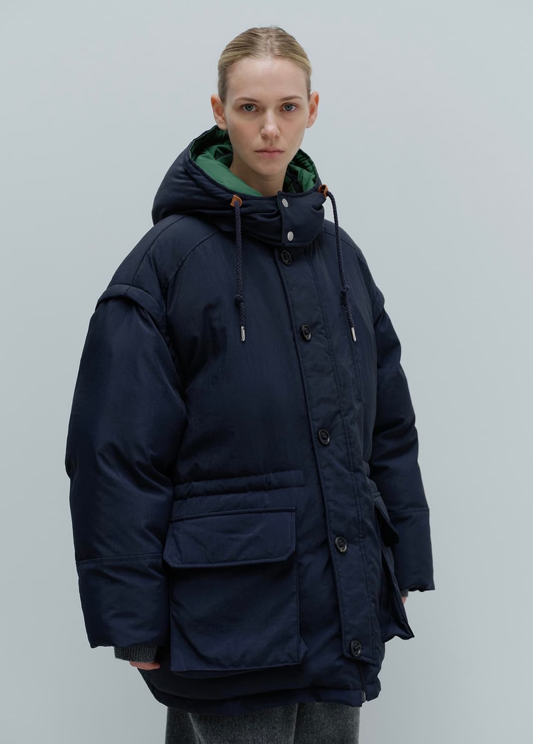 moondal문달Nord Detachable Jacket in Navy 상품이미지1