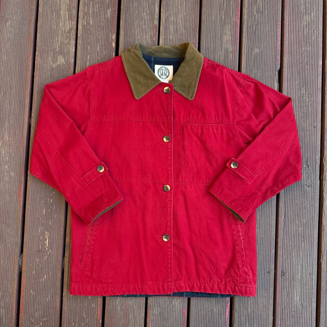 빈티지 레드 초어자켓 상품이미지1