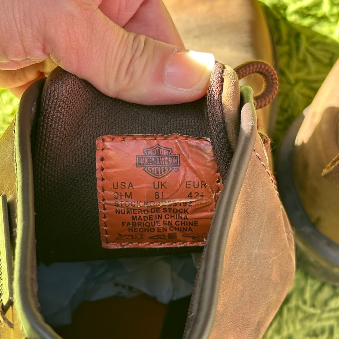 할리데이비슨 모터사이클 부츠 브라운 275 상품이미지10