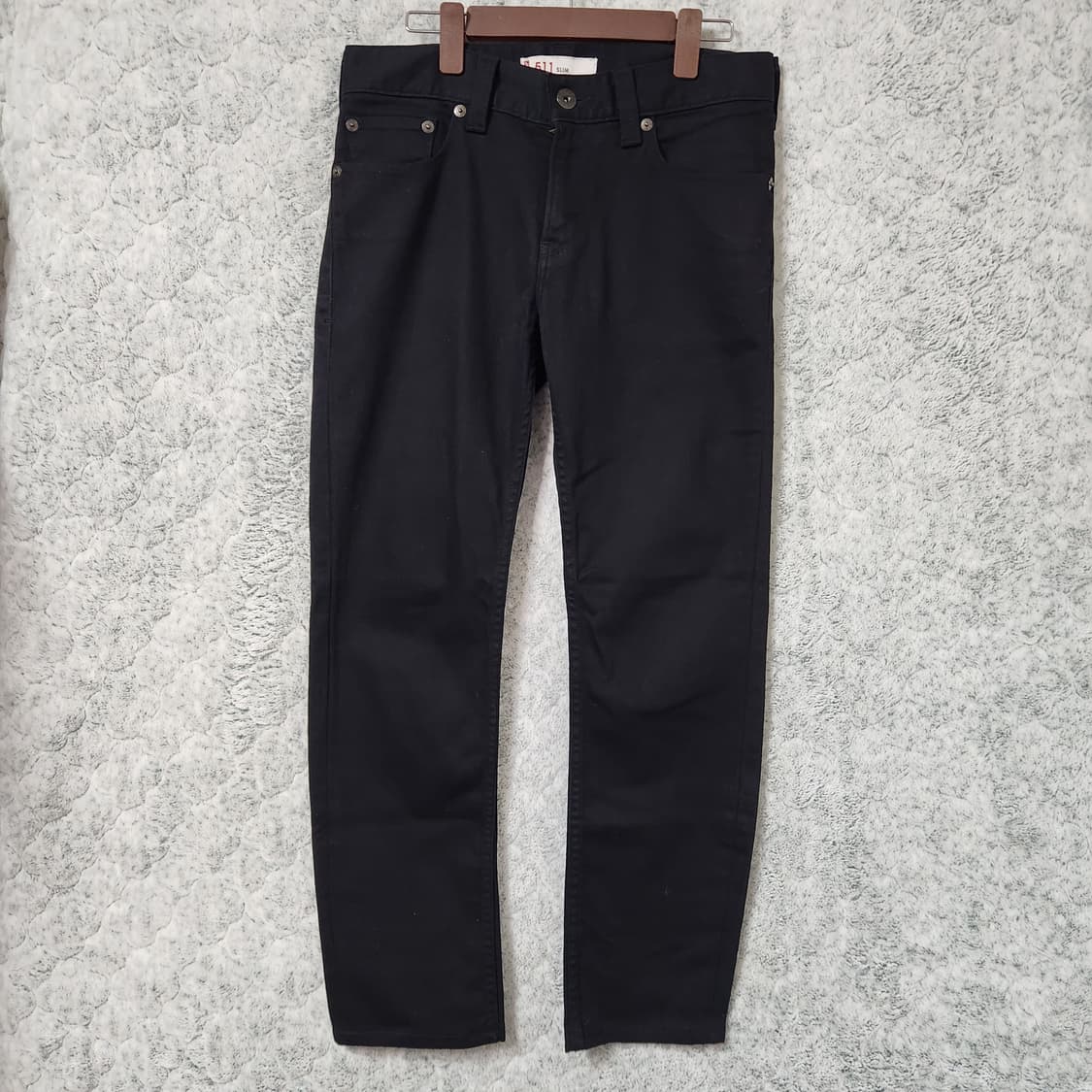 J34 [32] 리바이스 511 일본판 블랙진 데님 바지 상품이미지1