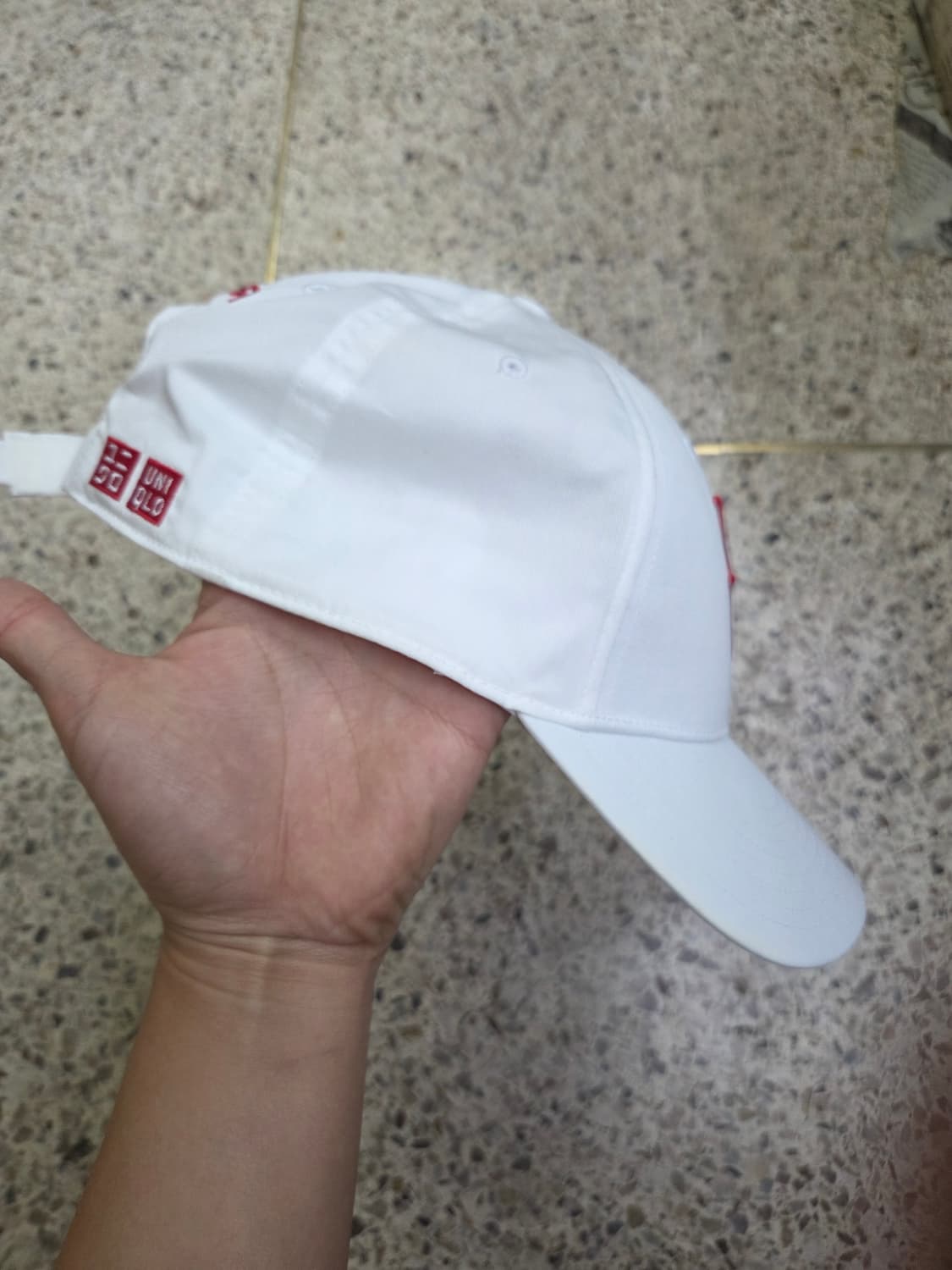 로저 페더러 유니클로 볼캡 화이트 모자 상품이미지4