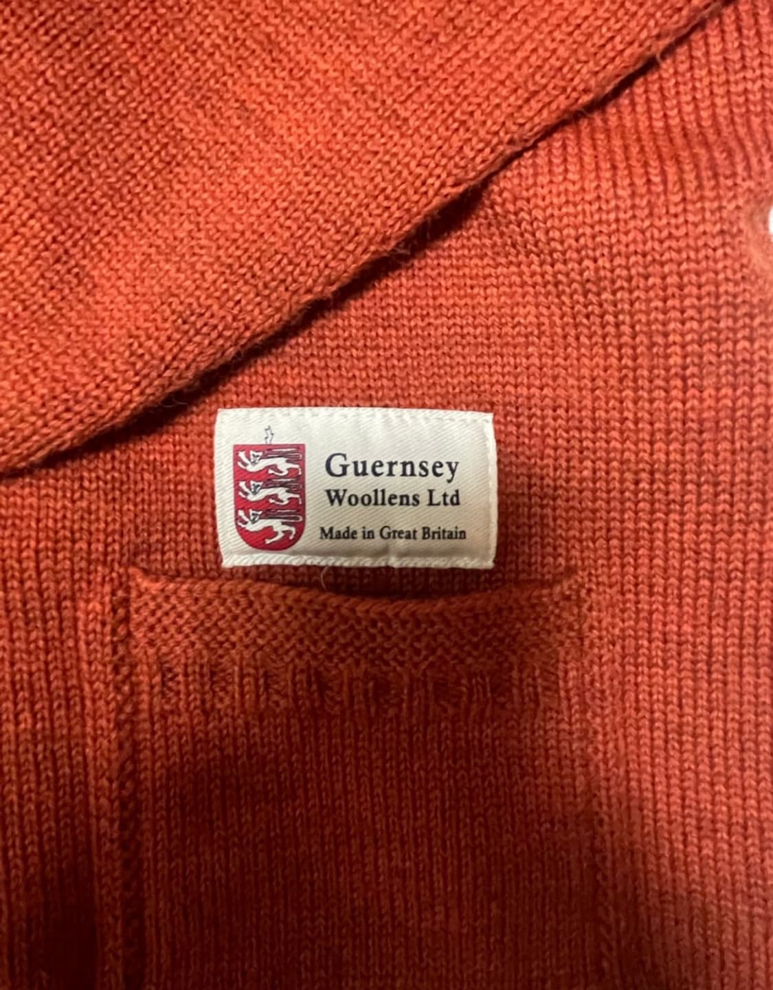 [42] 피셔맨 홀가먼트 가디건 -번트 오렌지 상품이미지3