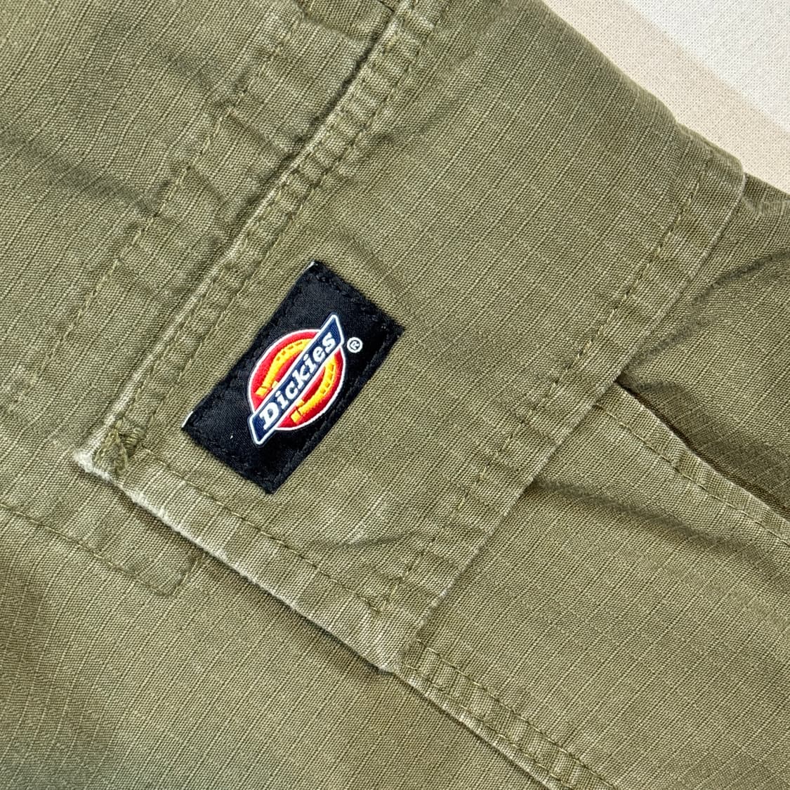 34inch) 디키즈 올리브 카키 립스탑 카고팬츠 면바지 상품이미지3