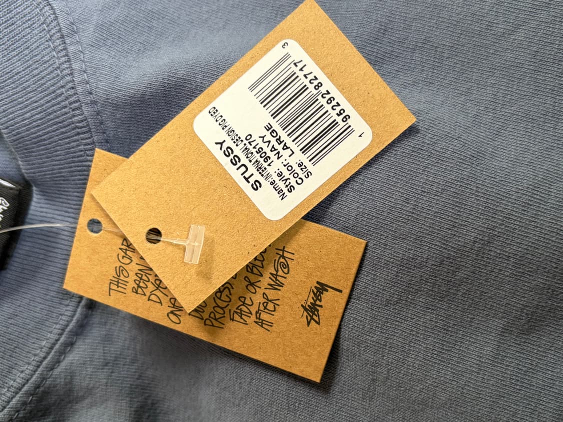 스투시 인터내셔널 디자인 티셔츠 네이비 L(새상품) 상품이미지6