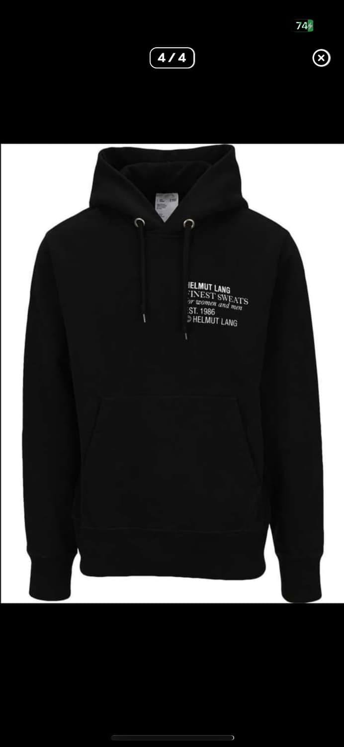 2장 일괄 헬무트랭 블랙 로고 그래피티 후드티 상품이미지5