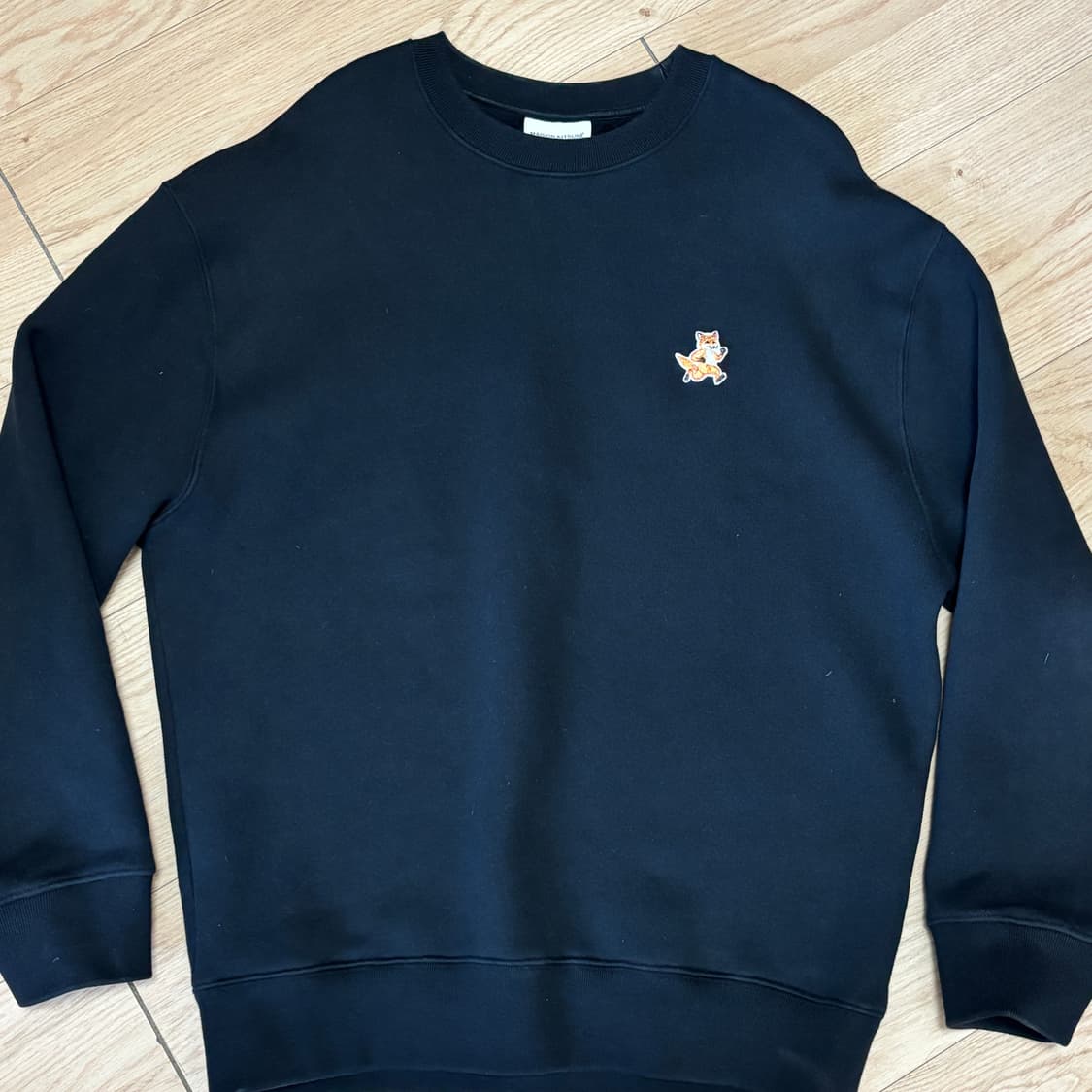 [L] 메종키츠네 스피디폭스 맨투맨 블랙 상품이미지1