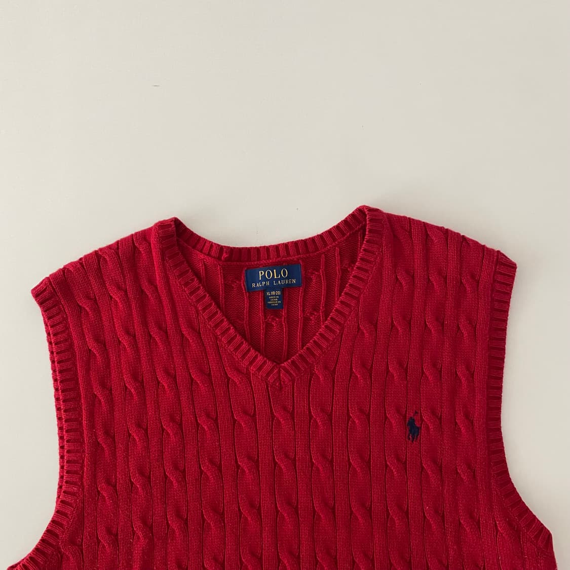 XL(18-20) 폴로니트조끼 A1168 상품이미지4