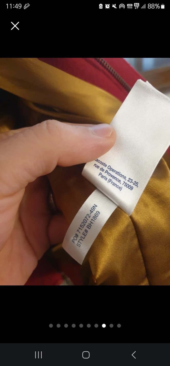 XL Supreme 슈프림 라코스테 정품 모직자켓 봄 가을 나이키 노스 상품이미지8