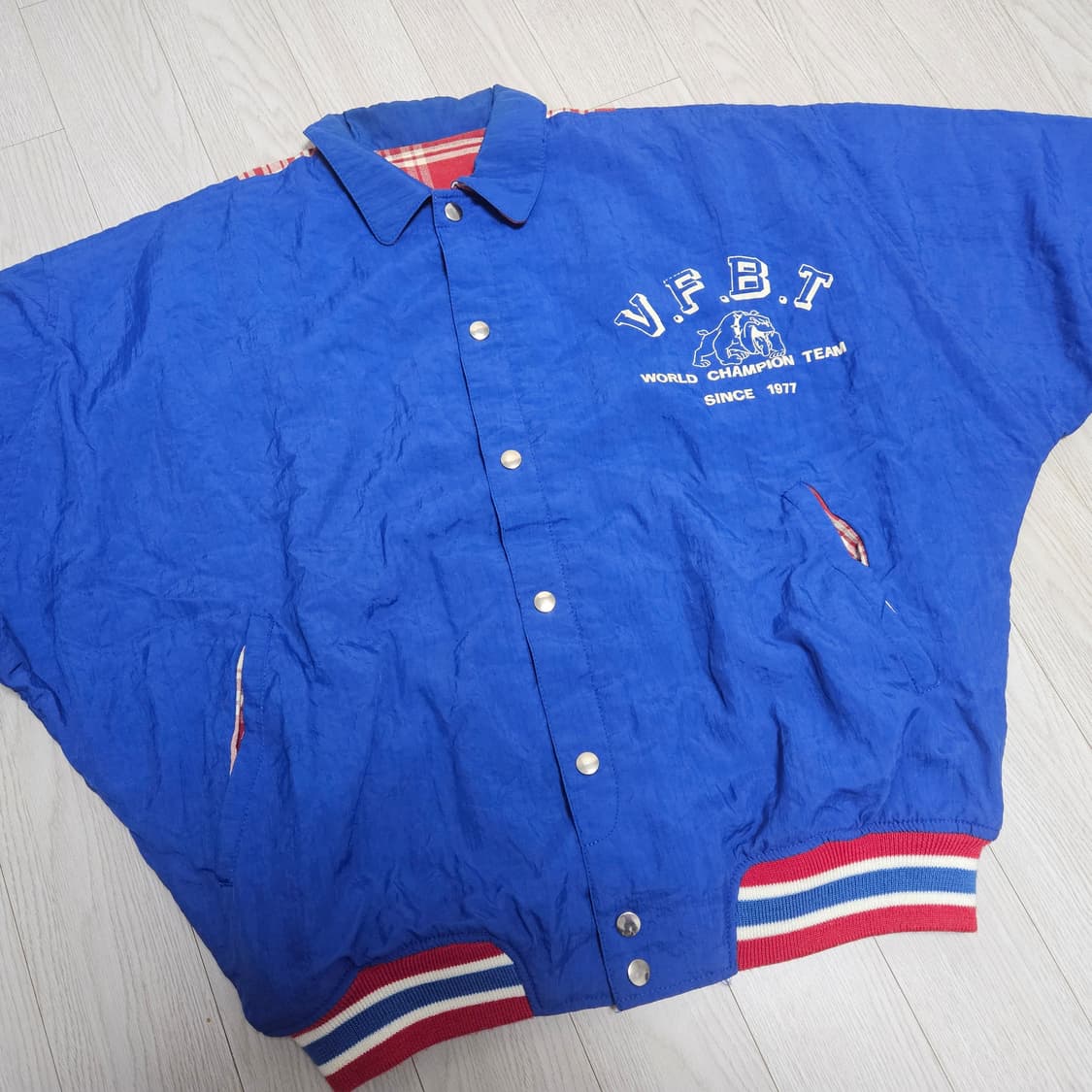 90s USA 빈티지 리버시블 나일론 자켓 상품이미지6