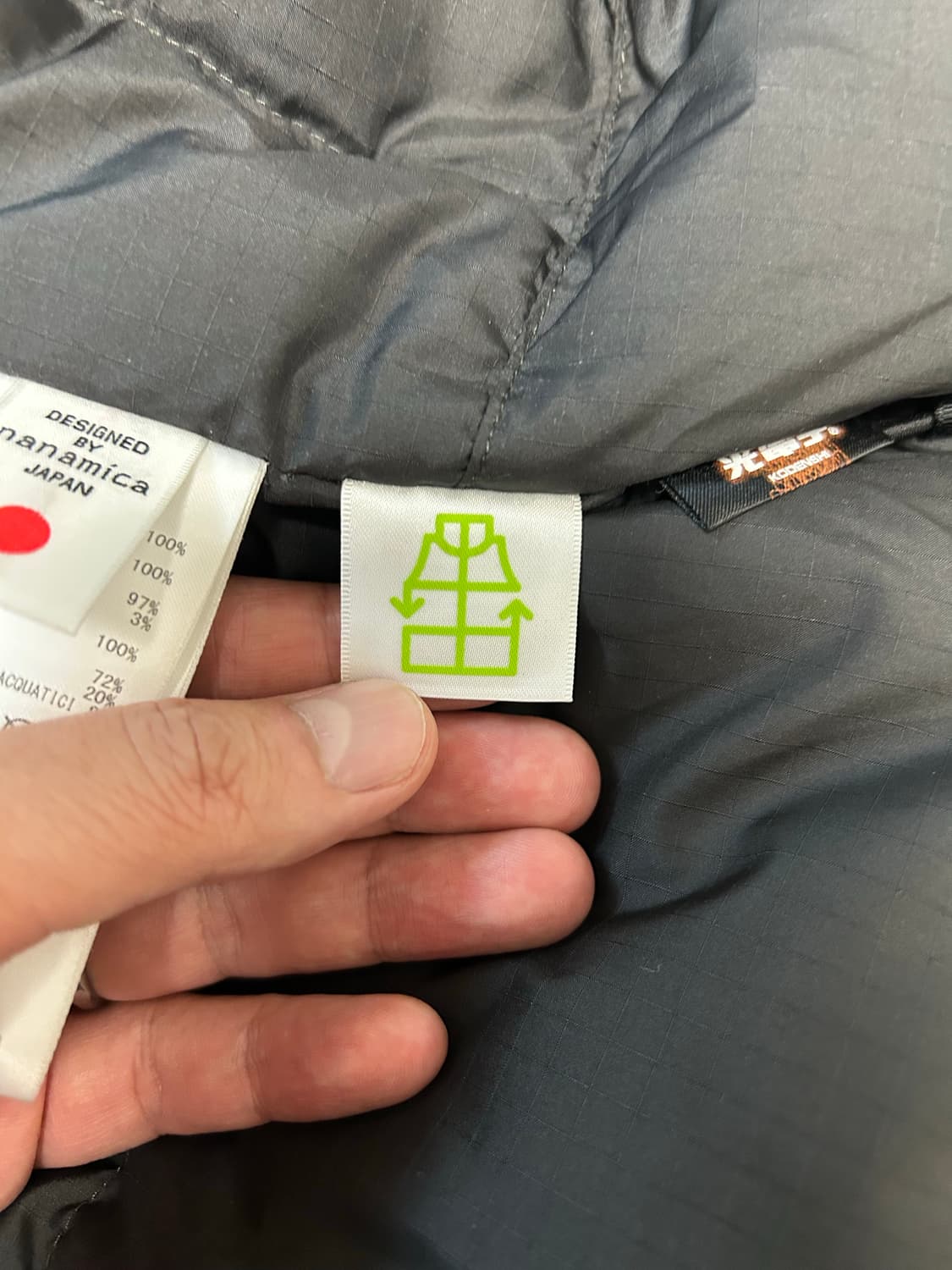 25FW 나나미카 고어텍스 숏다운 블랙 M사이즈 상품이미지3