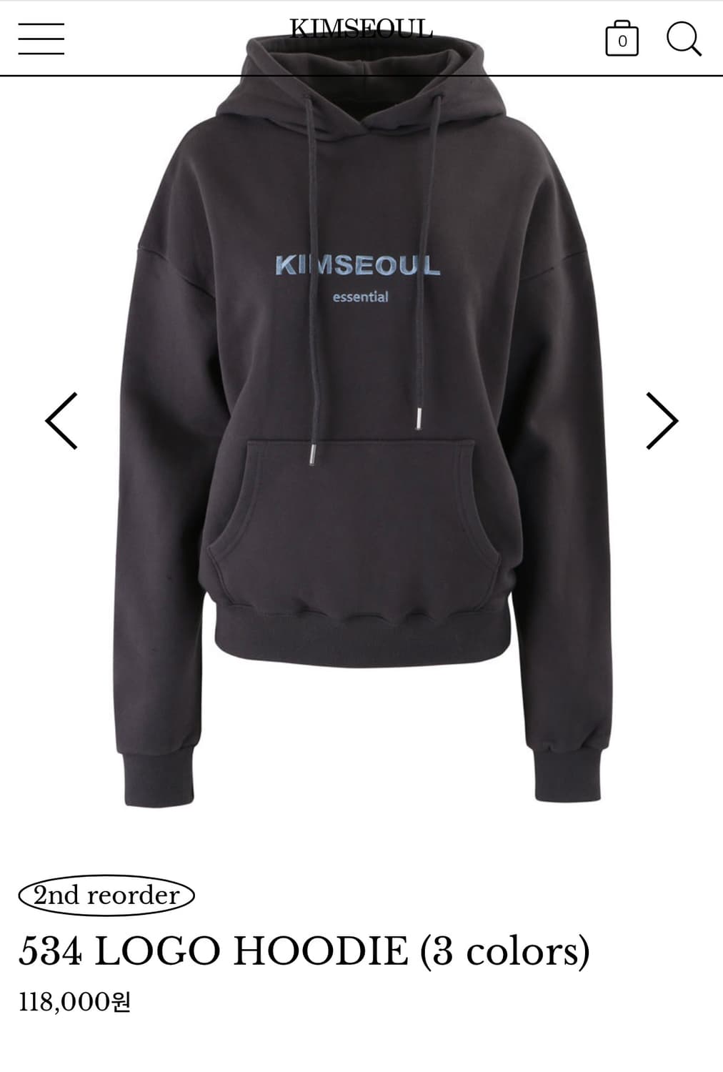 Kimseoul 534 LOGO HOODIE  상품이미지1