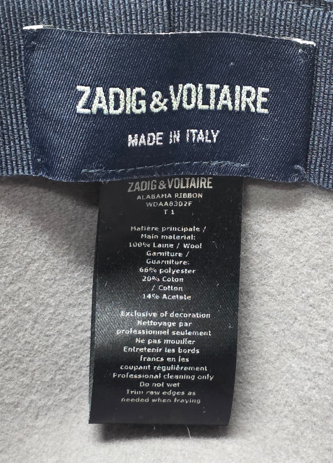 쟈딕앤볼테르 알라바마 페도라 여성겨울모자 울 리본페도라 햇 KG44 상품이미지5