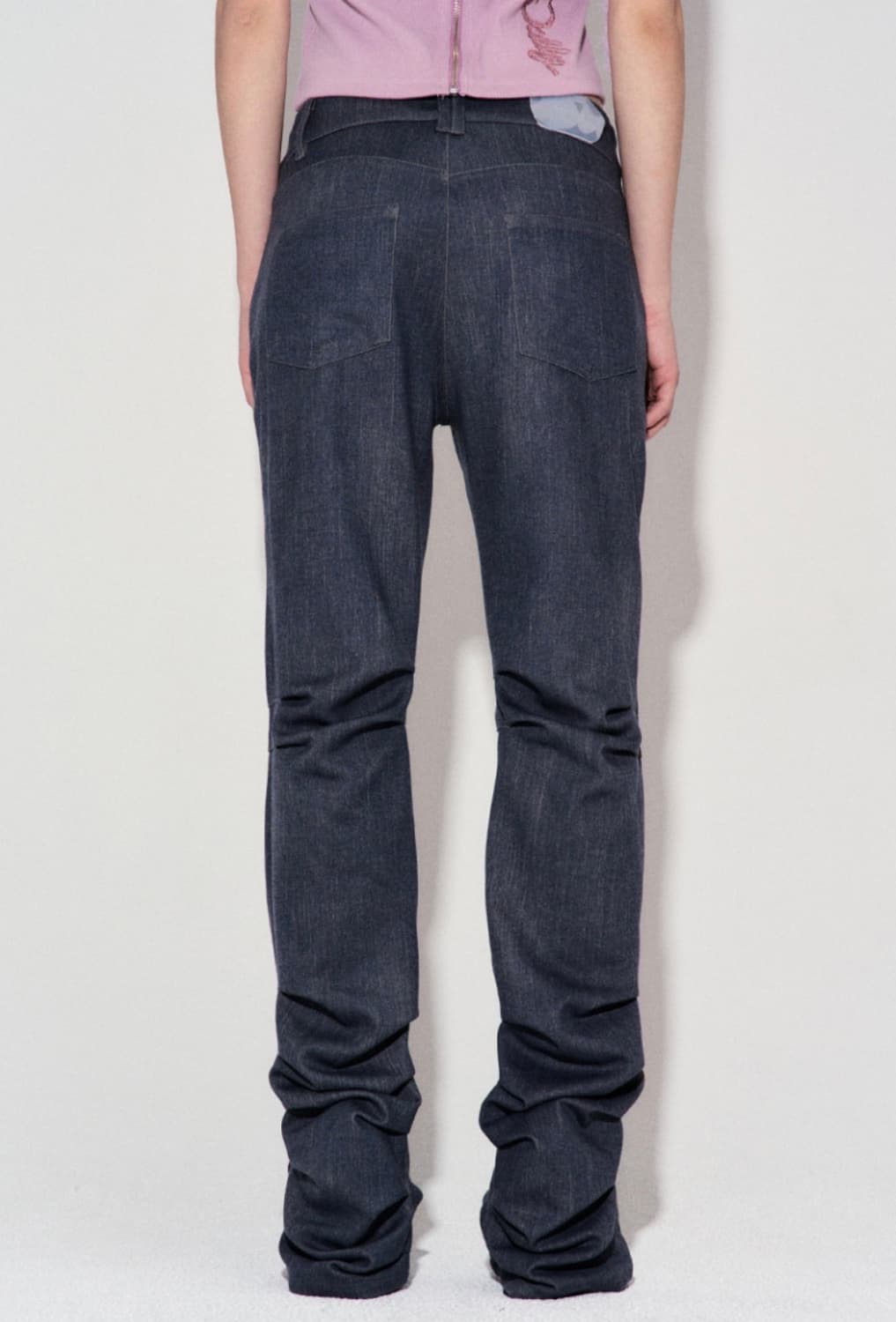 (새상품) 데비어퍼 핀턱 팬츠 블랙 M 상품이미지4