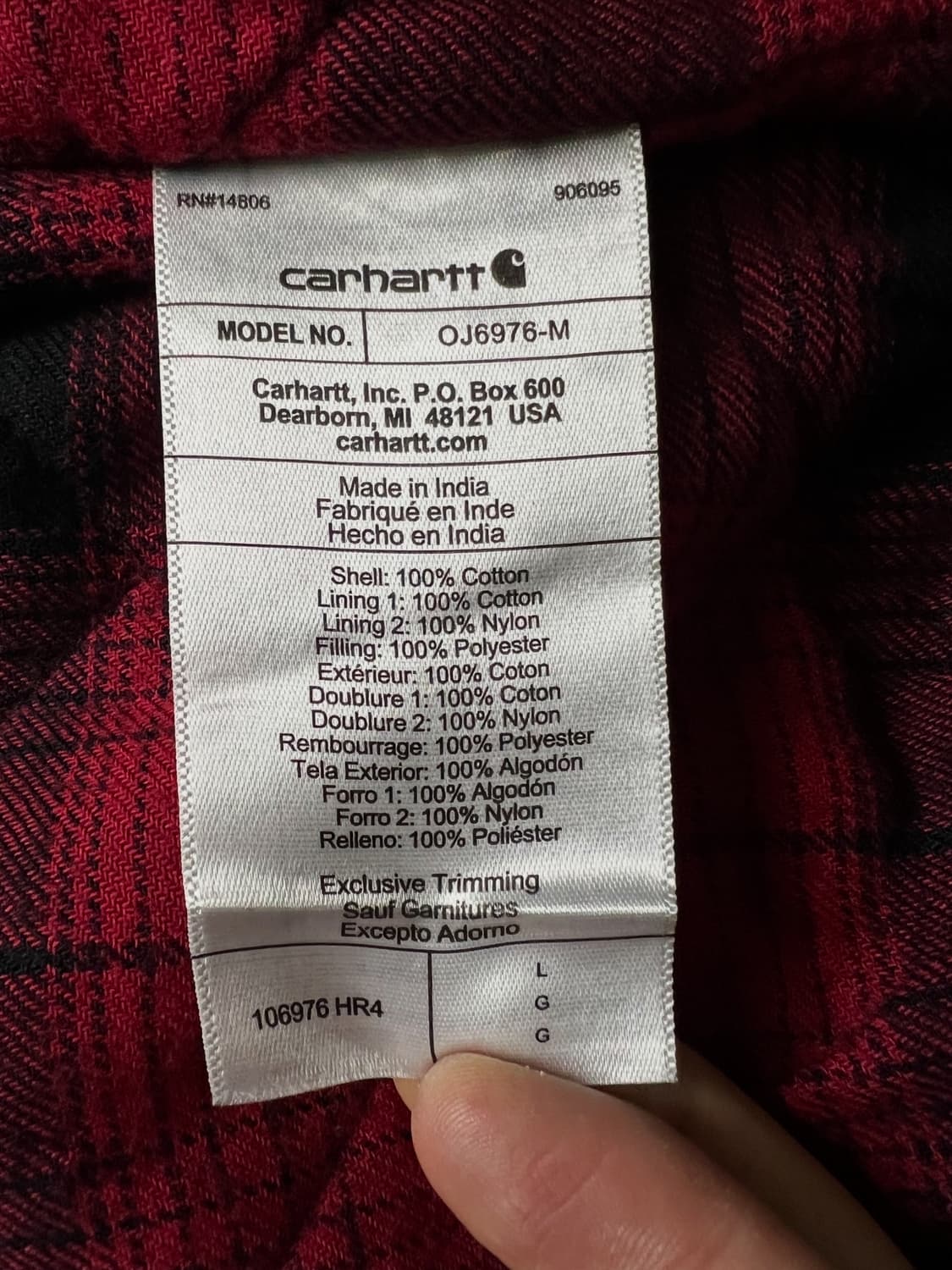 칼하트 50주년 데님 덕액티브 자켓 상품이미지8