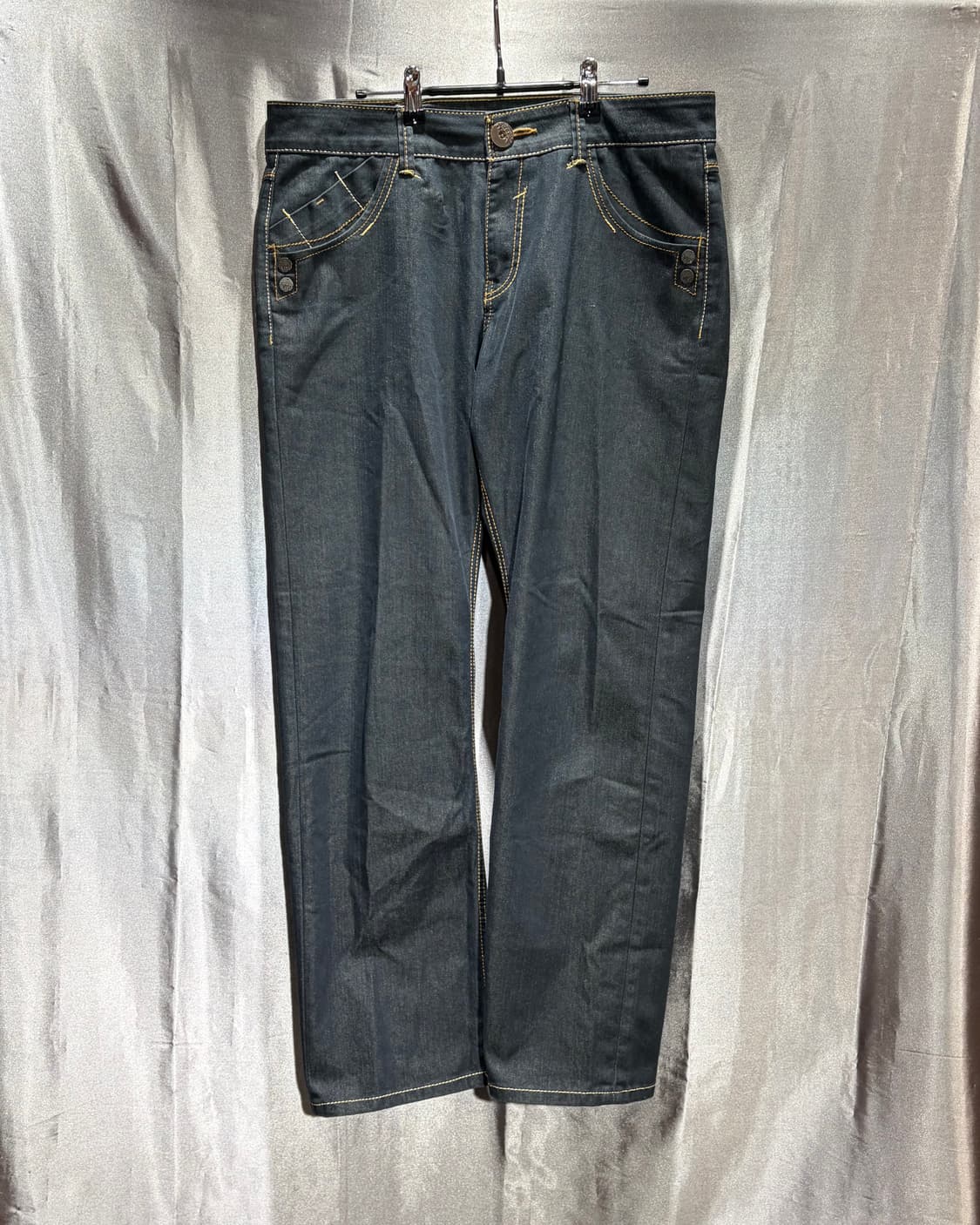 37in EVISU UNIQUE 에비수 골드라인 셀비지 데님팬츠 상품이미지4