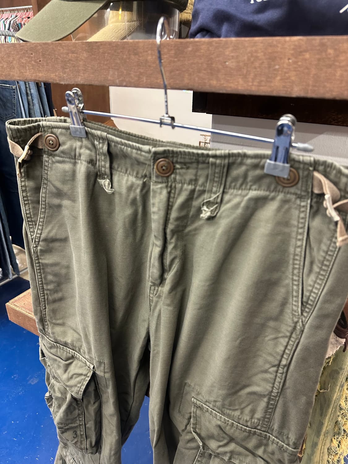 Adhams 카키 카고 팬츠 상품이미지4