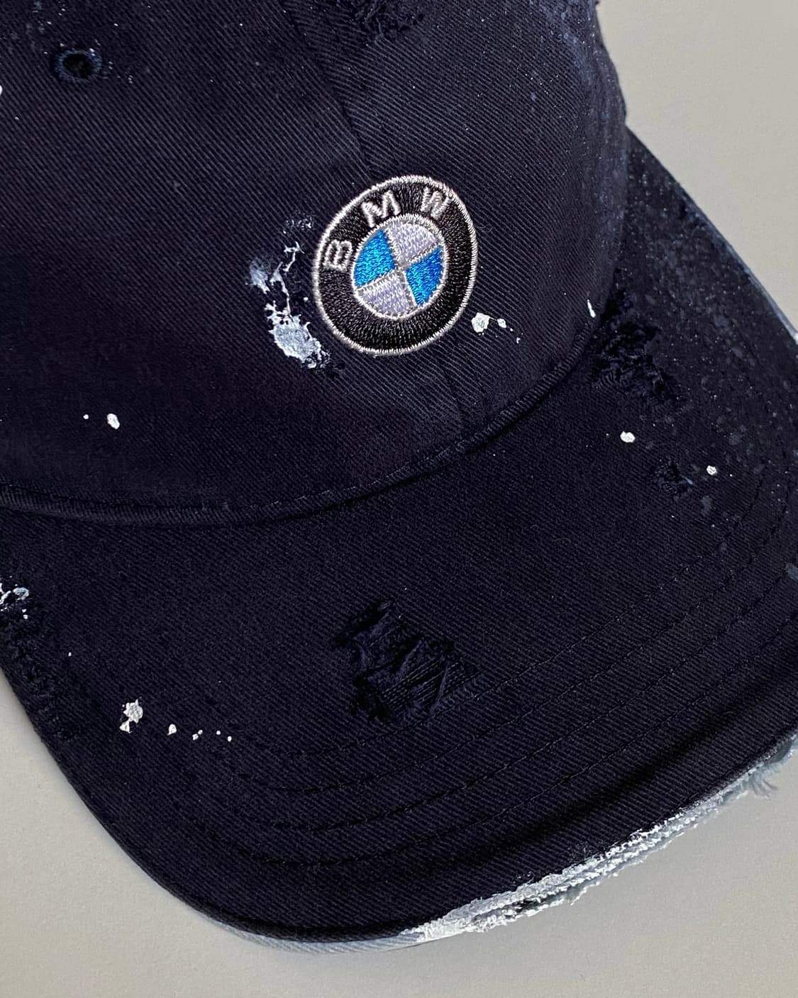 빈티지 BMW 디스트로이드 페인팅 볼캡 모자 상품이미지7