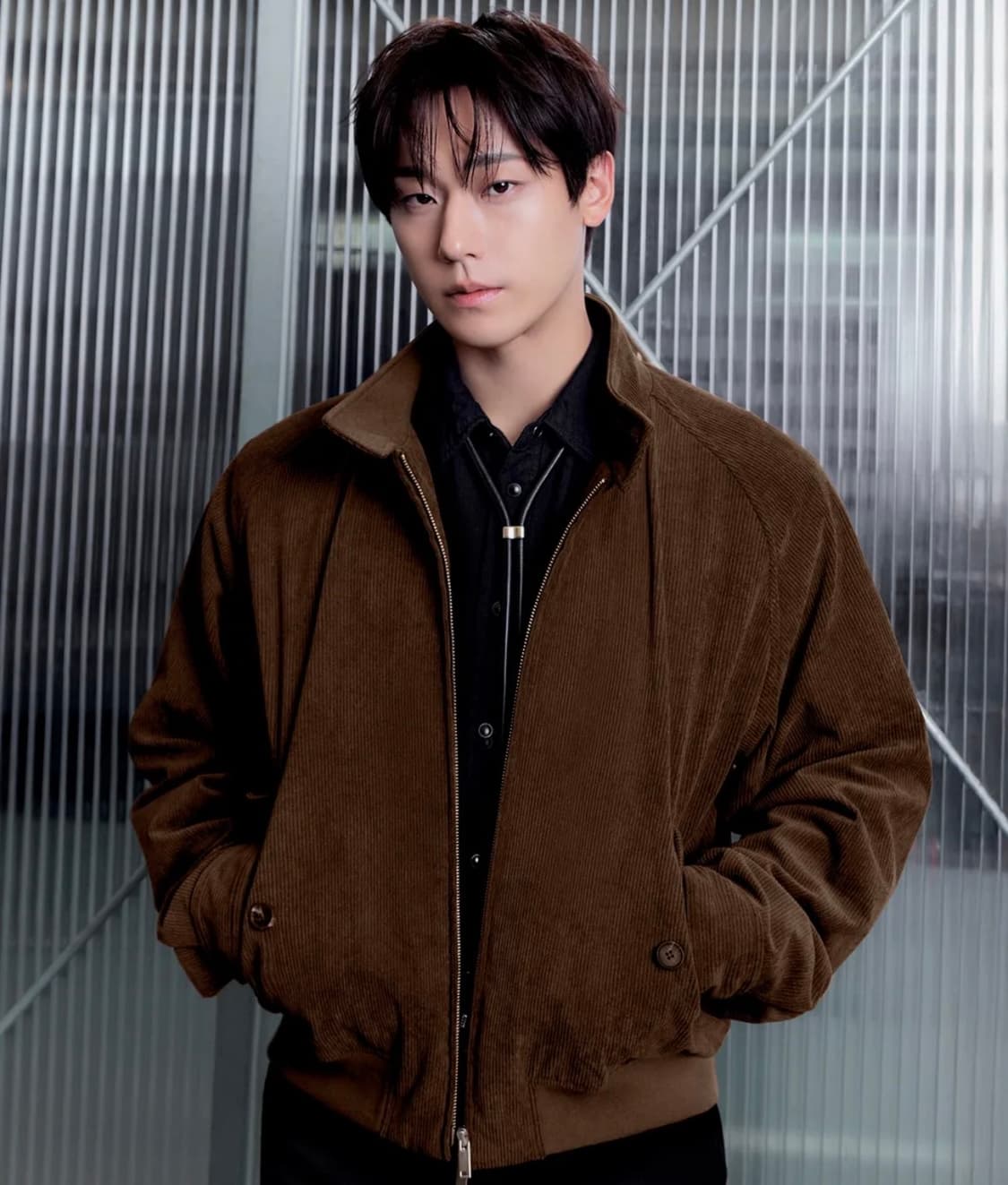 (XL) 무탠다드 8W 코듀로이 해링턴 재킷 [브라운] 상품이미지1