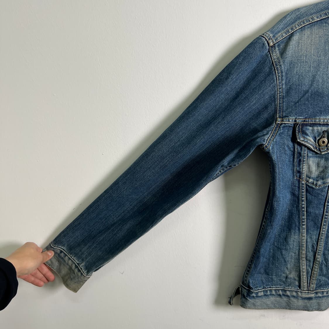 90's 에드윈 데님 트러커 자켓 L 상품이미지8