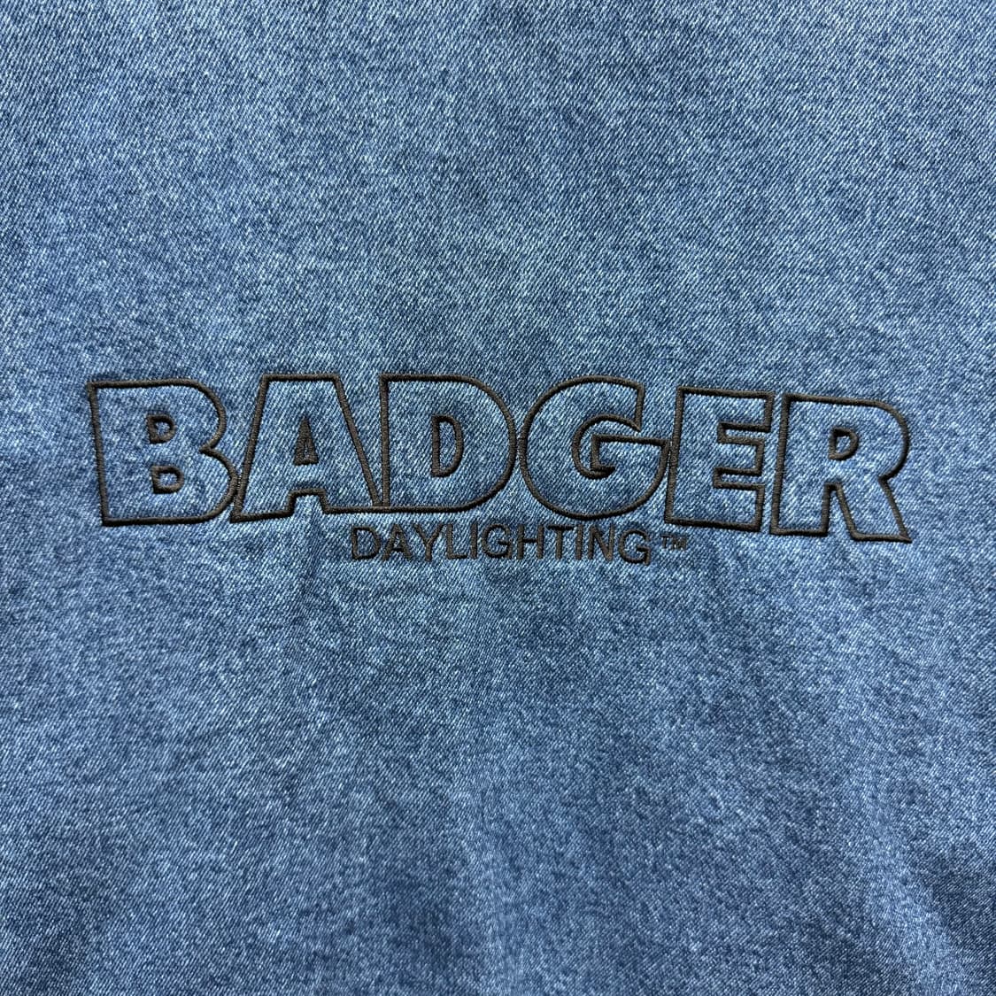 00s USA VINTAGE 데님 바시티 자켓 후면 빅로고 포인트 중청 상품이미지6