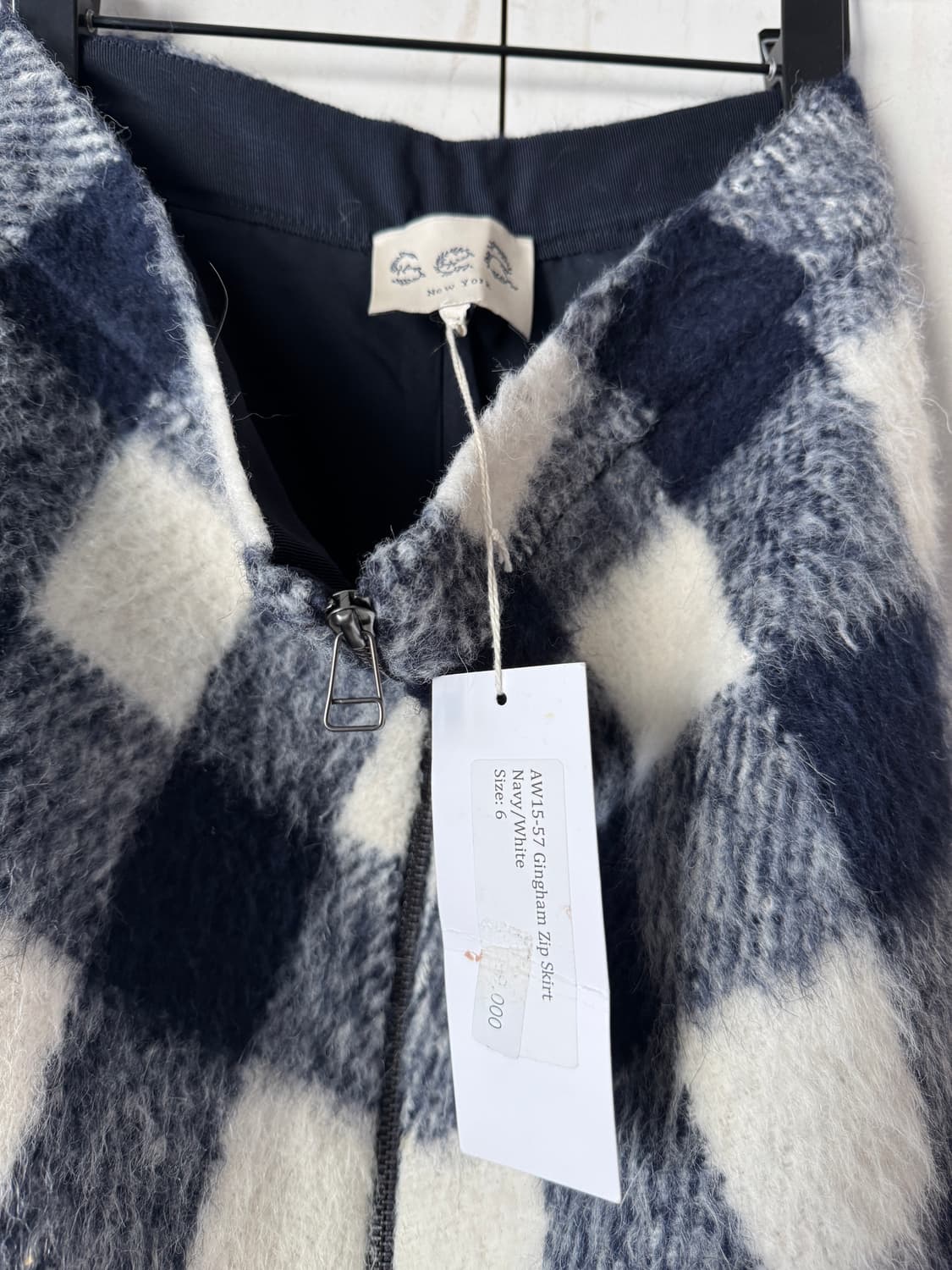 텍있는 새상품 sea체크 울스커트6(55사이즈) 상품이미지4