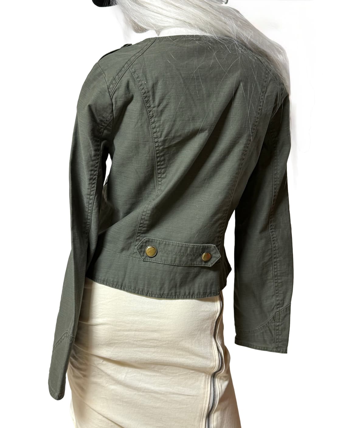 빈티지 카키 나폴레옹 자켓 상품이미지5