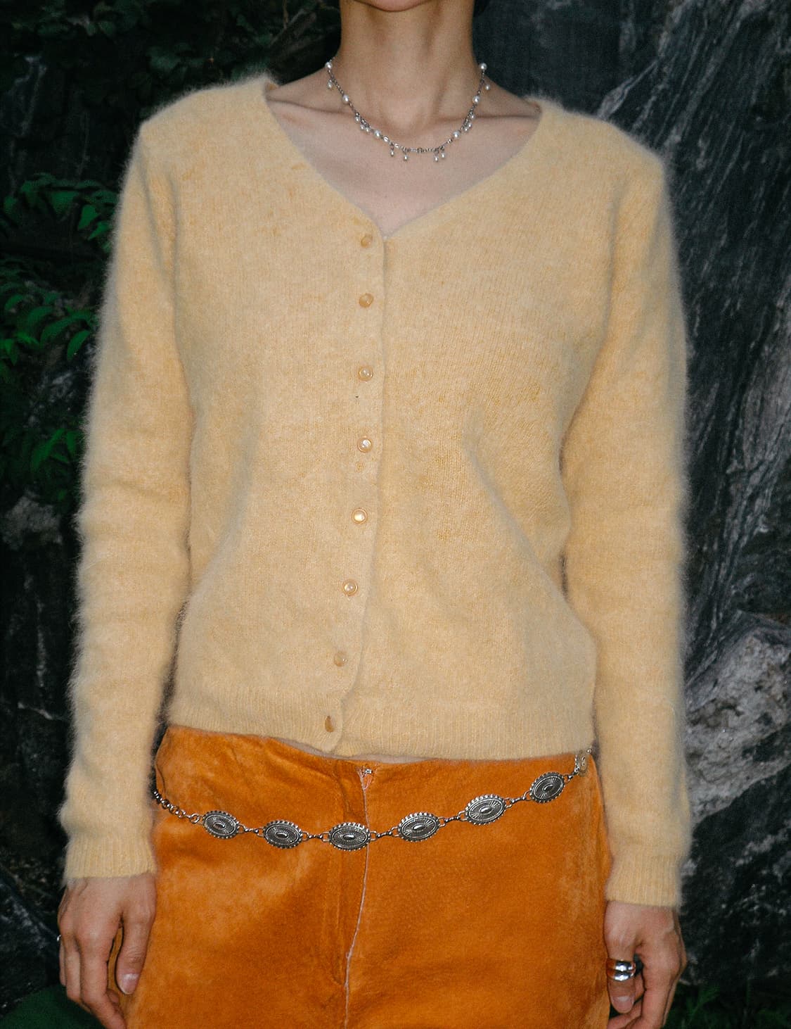 Nice claup angora cardigan 상품이미지2