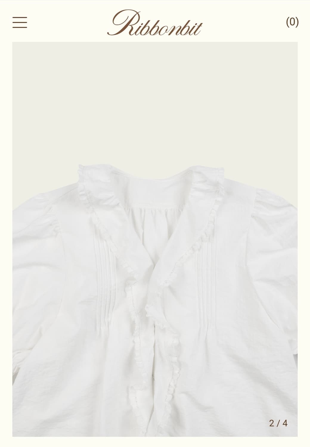 리본빛 Rosie Ruffle Blouse 상품이미지7