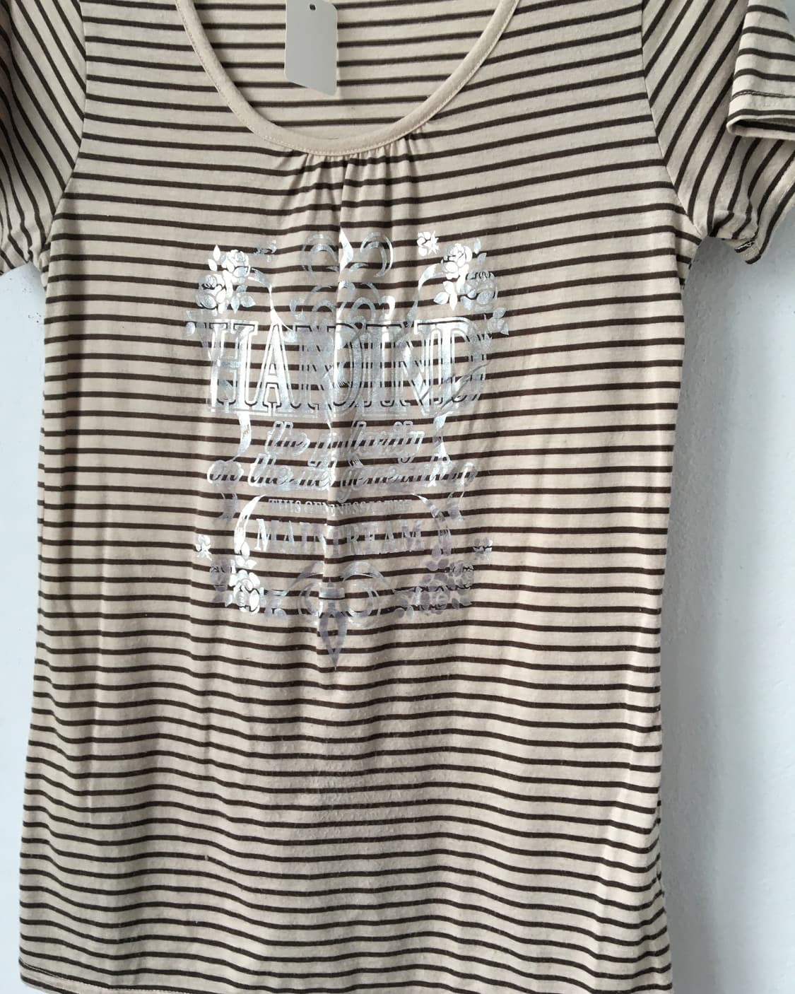 Printing point stripe pattern t shirt 상품이미지3