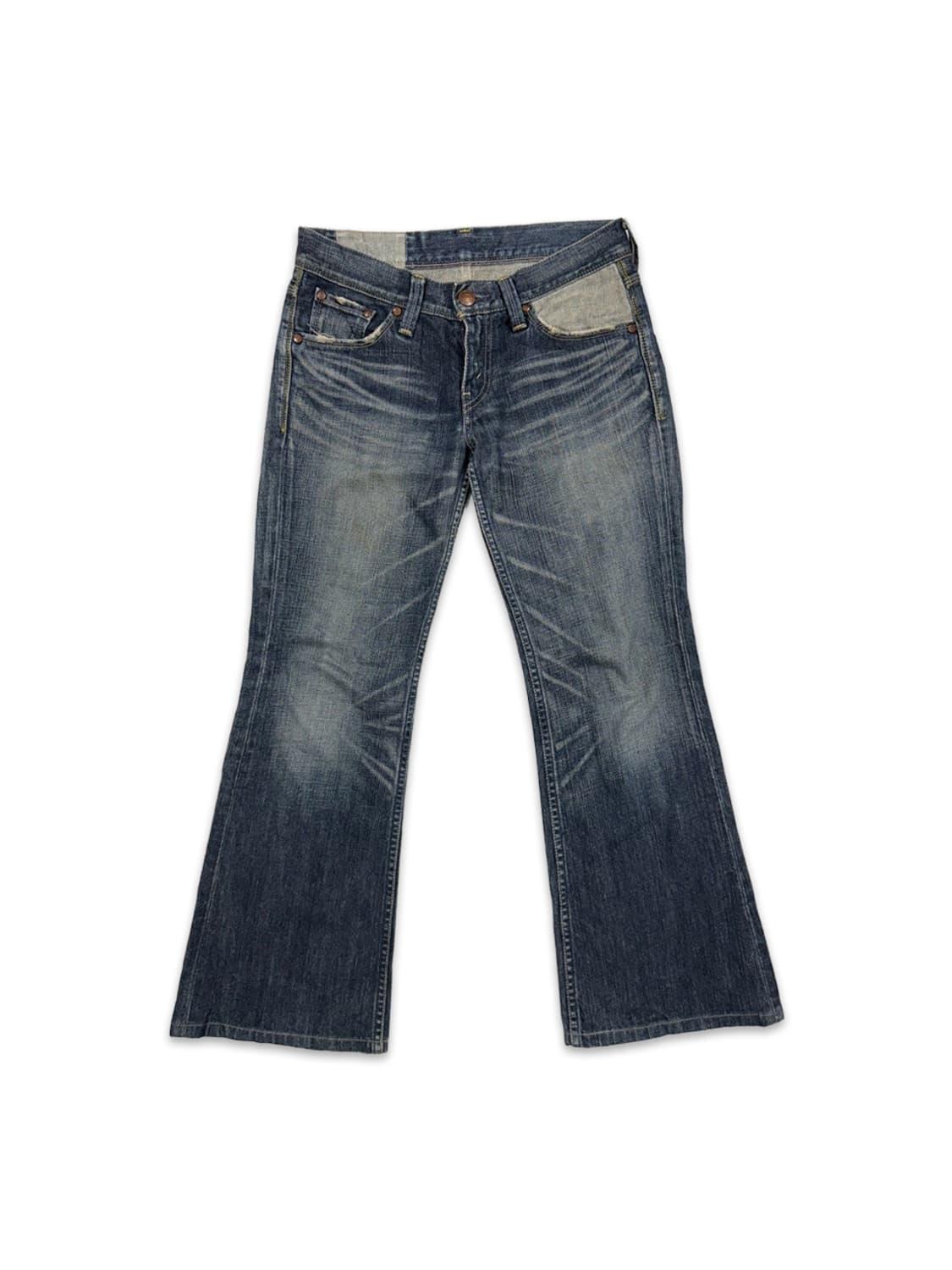 빈티지 리바이스 로우라이즈 플레어 부츠컷 데님 팬츠 상품이미지1