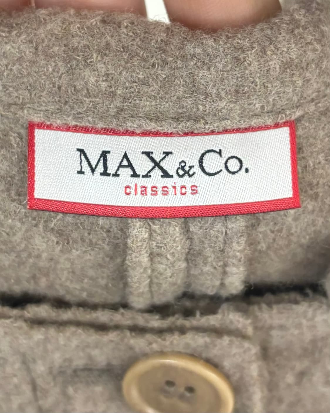 막스앤코 베이지 브라운 울 자켓 상품이미지7