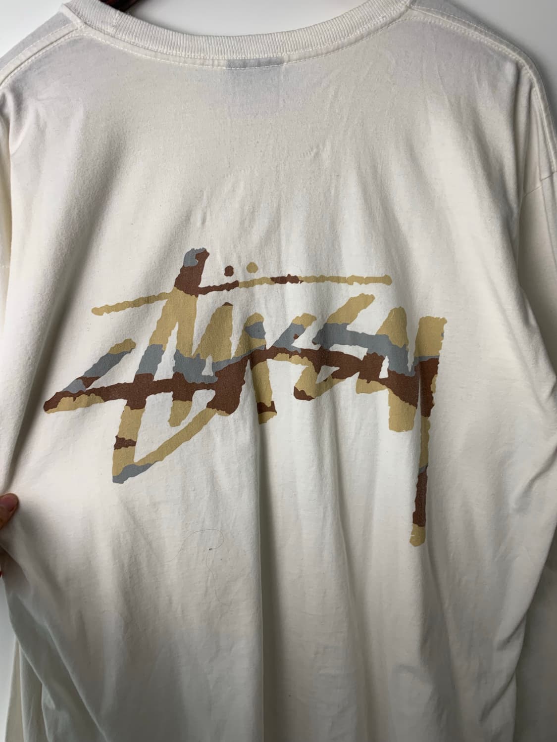 스투시 카모백로고 화이트 롱슬리브 긴팔티 상품이미지5