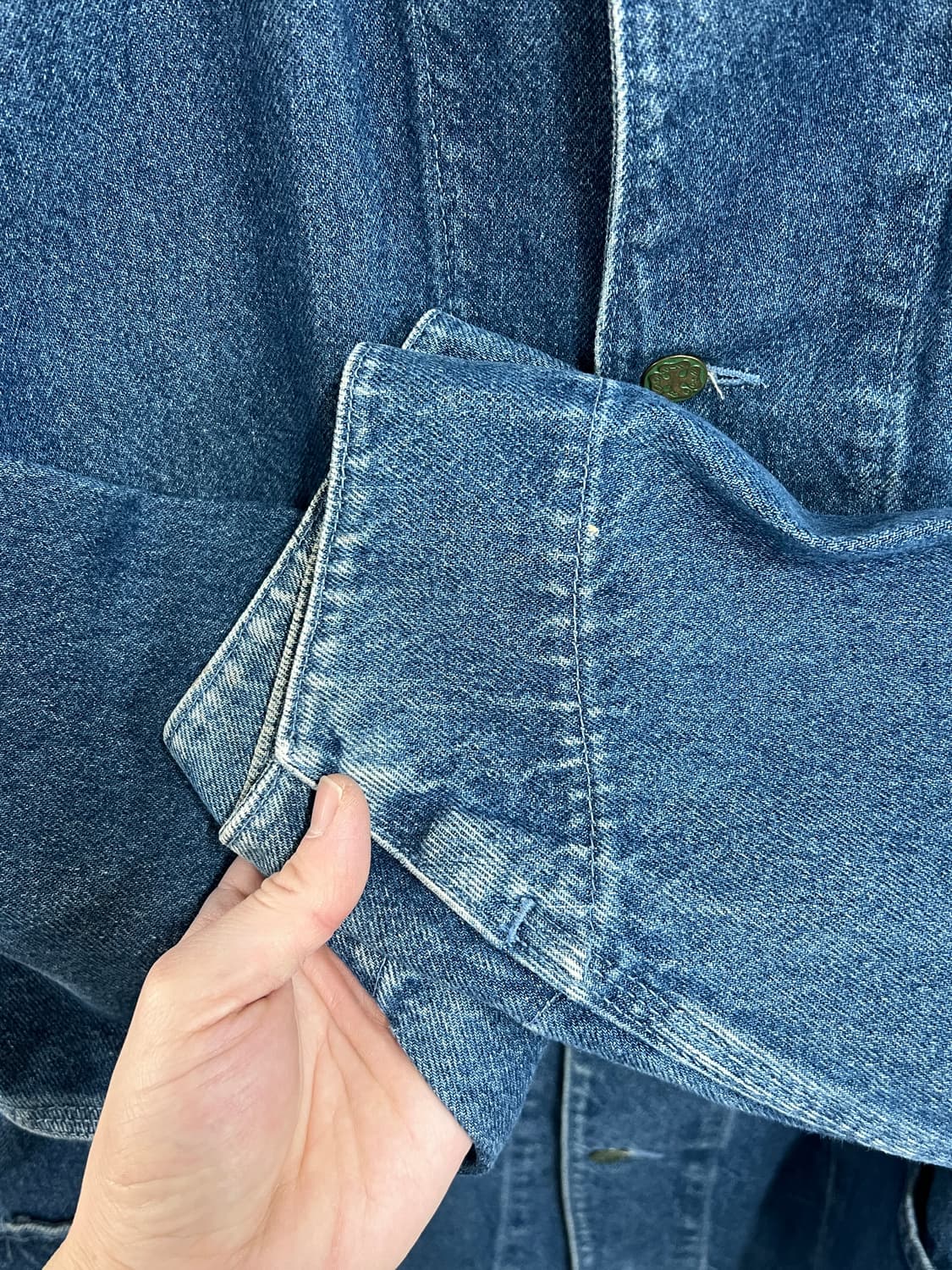 70s American Vintage 오시코시 데님 워크 초어 자켓 상품이미지5