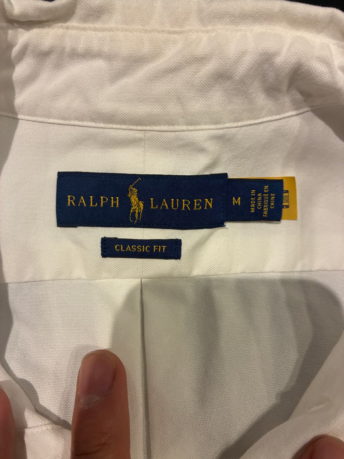 M) 폴로 랄프로렌 옥스포드 셔츠 화이트 상품이미지3