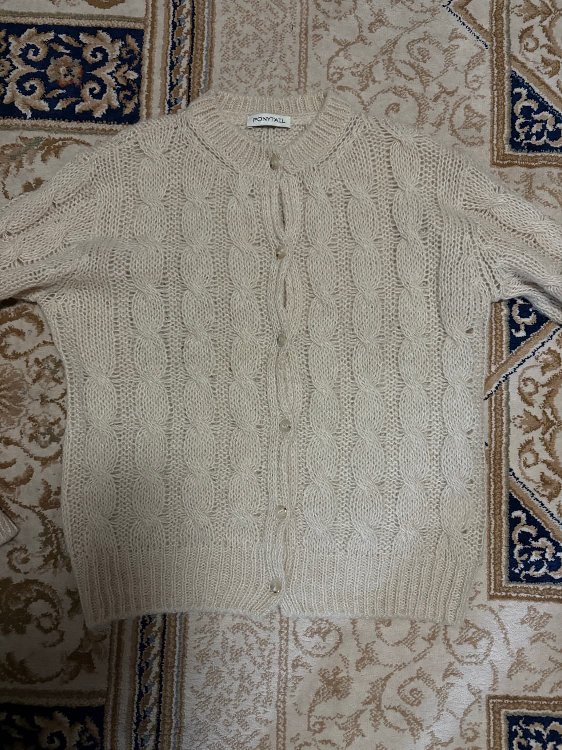 포니테일 그랜마 청키 가디건  상품이미지7