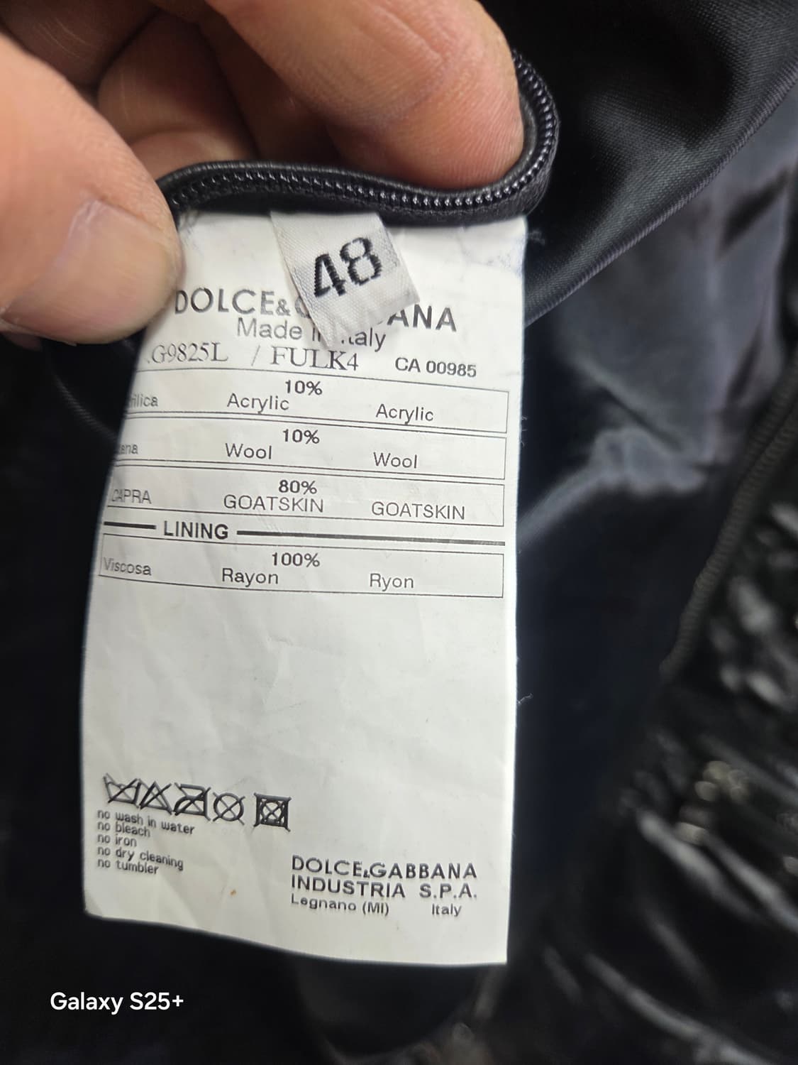 돌체앤 가버나   멀티 지퍼  가죽  자켓 상품이미지4