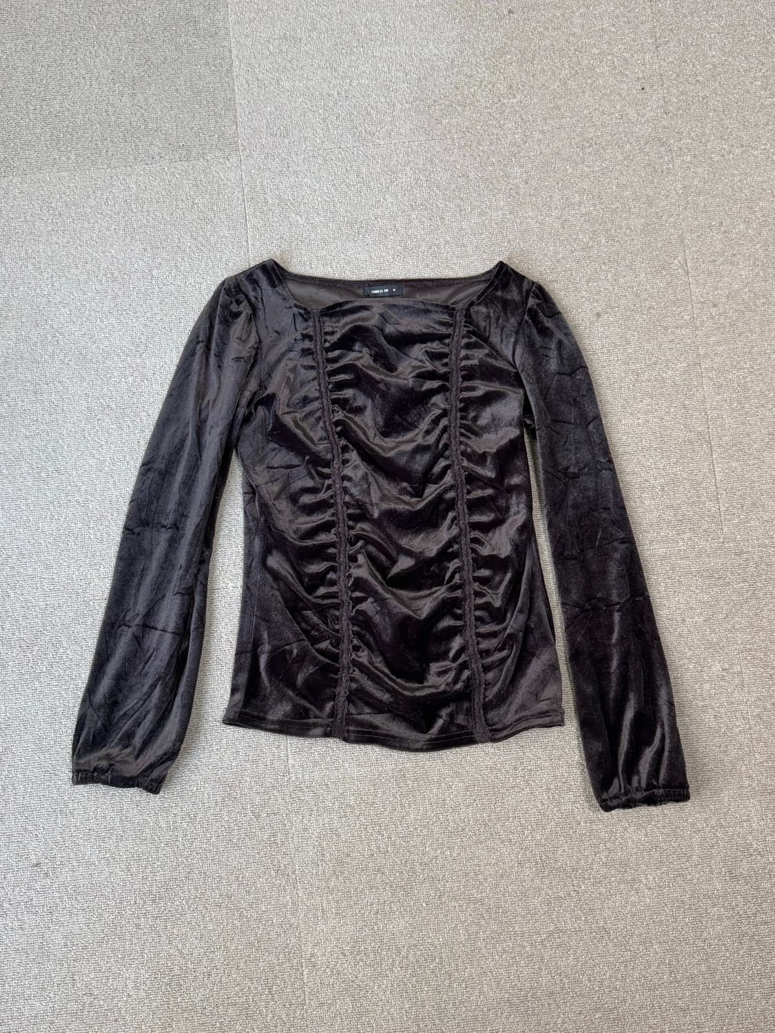 comme ca ism 벨벳 셔링 티셔츠 상품이미지1