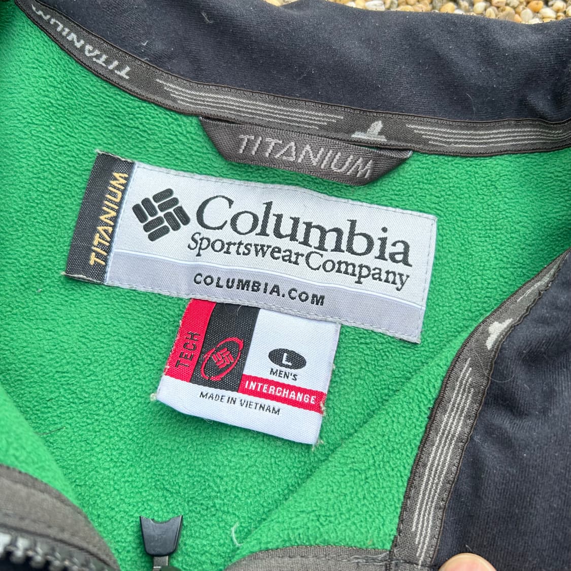 콜롬비아 그린 플리스 자켓 상품이미지4