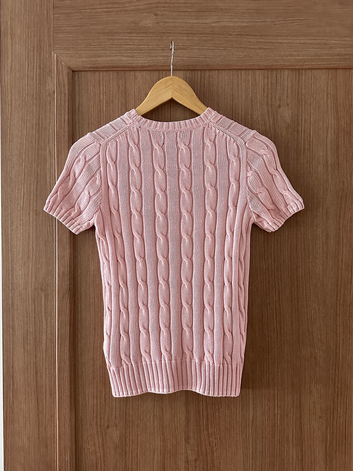 Polo Ralph Lauren 여성 꽈배기 반팔 니트 S 상품이미지3