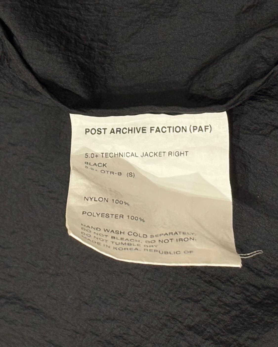 [s]포스트아카이브팩션 5.0+ right 테크니컬 자켓 바람막이 상품이미지2
