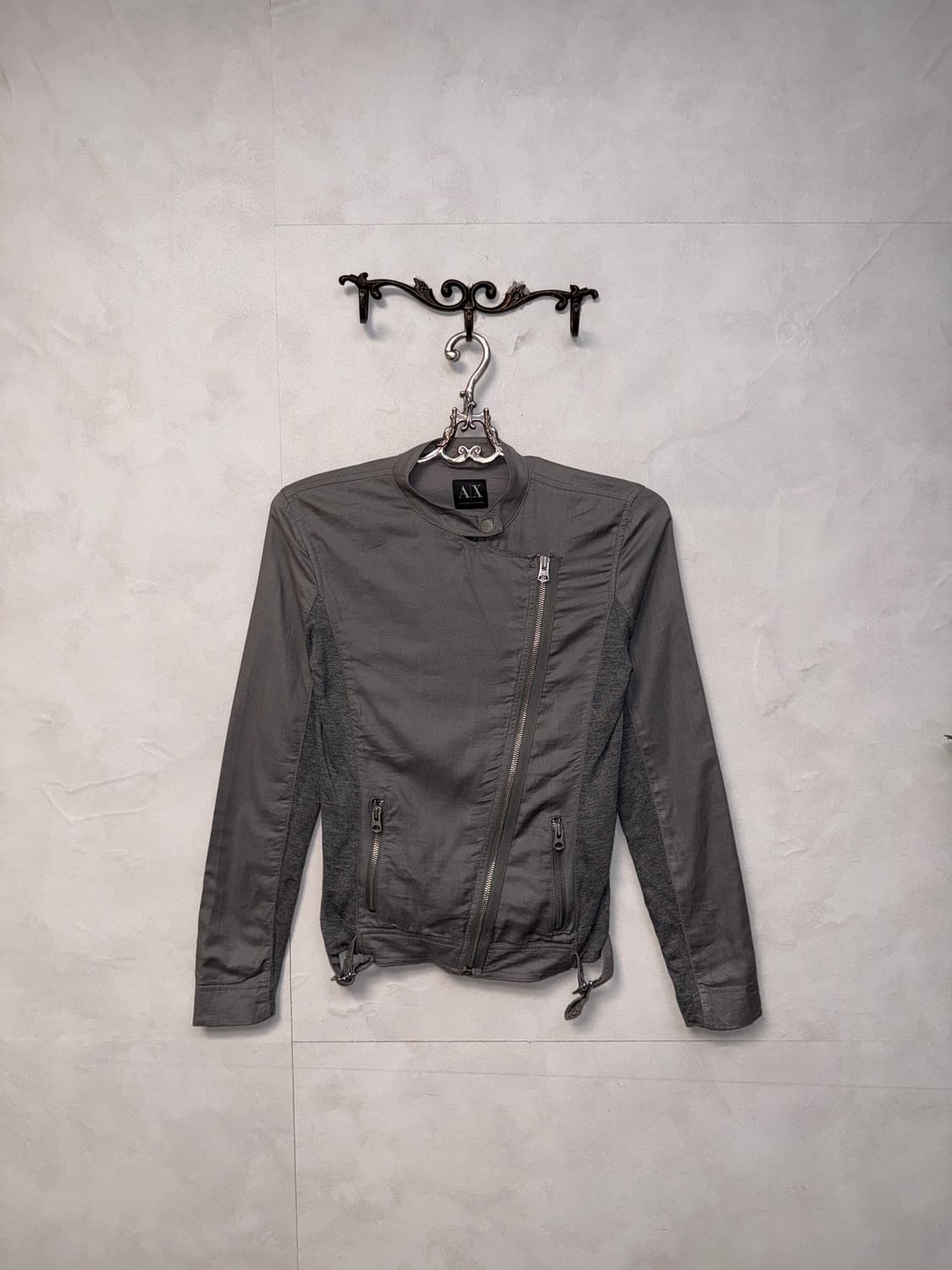 Armani Exchange gray cotton rider jacket 상품이미지1