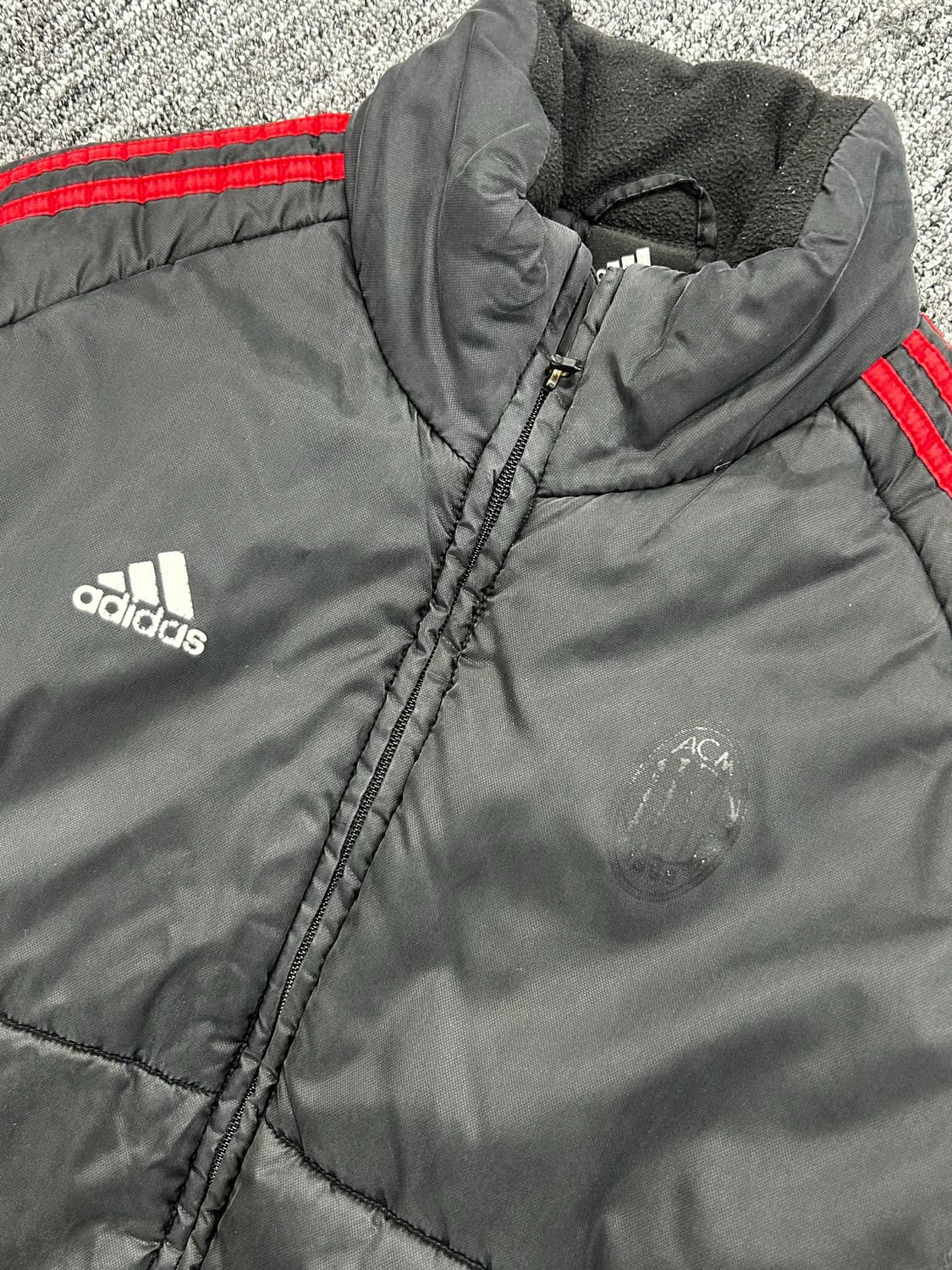 아디다스 00s 블랙 레드 패딩 L 상품이미지6