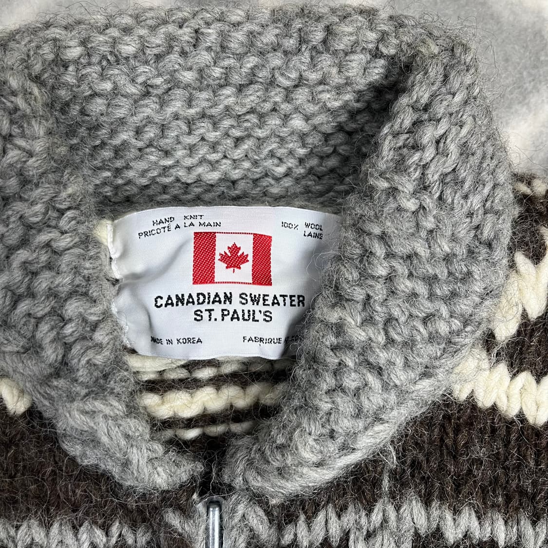 [Canadian Sweater] 90's 케네디언 스웨터 코위찬 가디건 상품이미지4