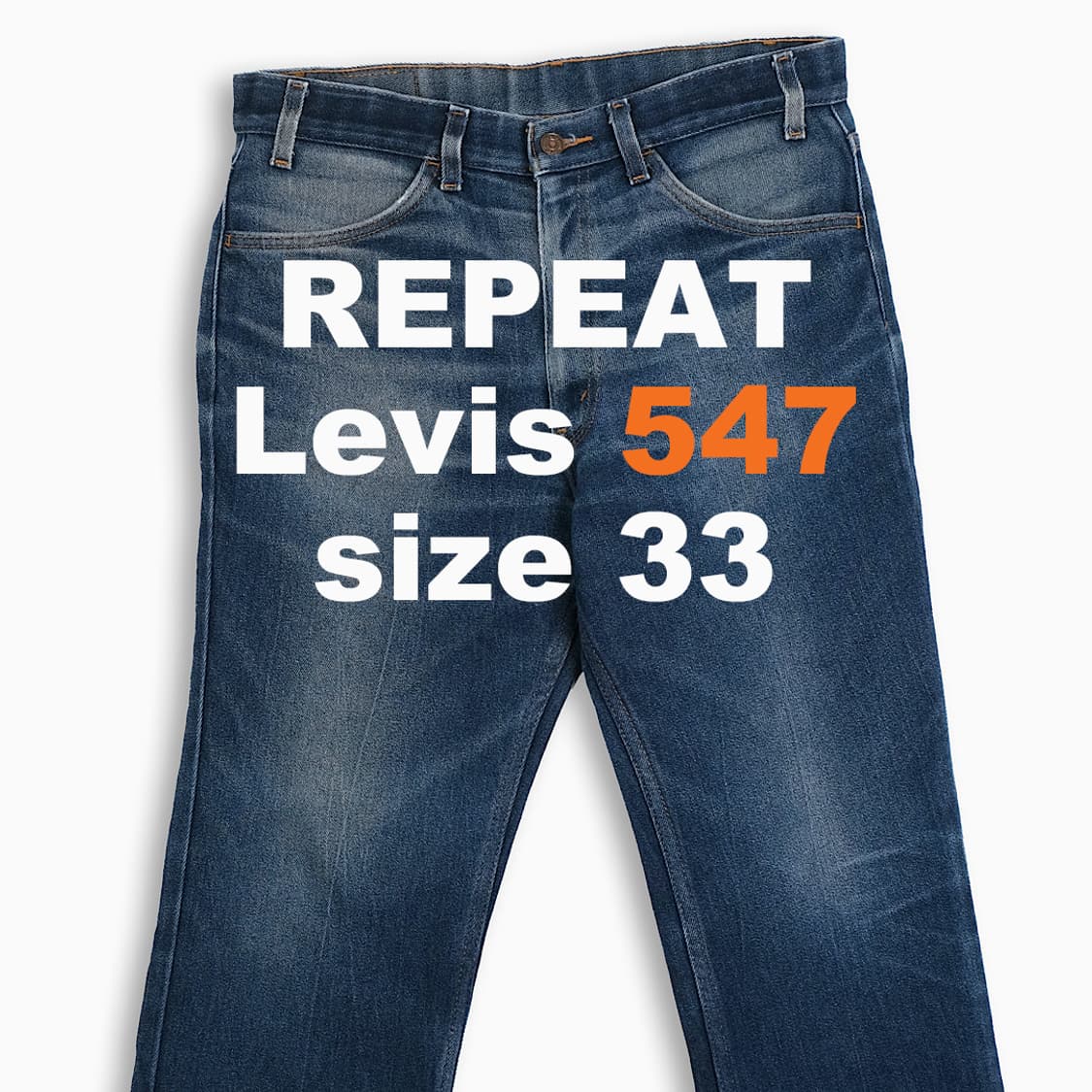 리바이스 547 오렌지탭 진청 90s 33 인치 OR5473401 상품이미지1